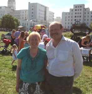 Jill and Alan at the Save the St Helier Hospital picnic on 8th September 2012