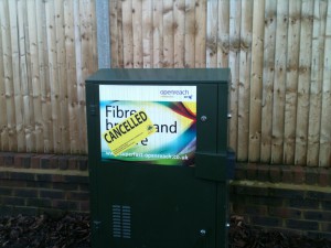 BT Cabinet with Advert