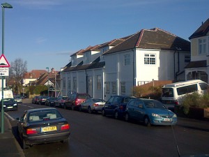 Wentworth Hall, rear view from Woodstock Road