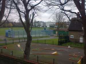 The Grove as viewed  from Beacon Grove Flats