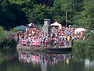 Carshalton's First World War Memorial on Olympic Torch day!