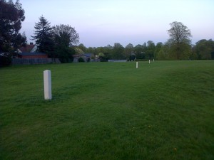 Bollards Marking the Air Raid Shelter