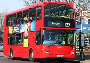 127 Bus at Carshalton High Street